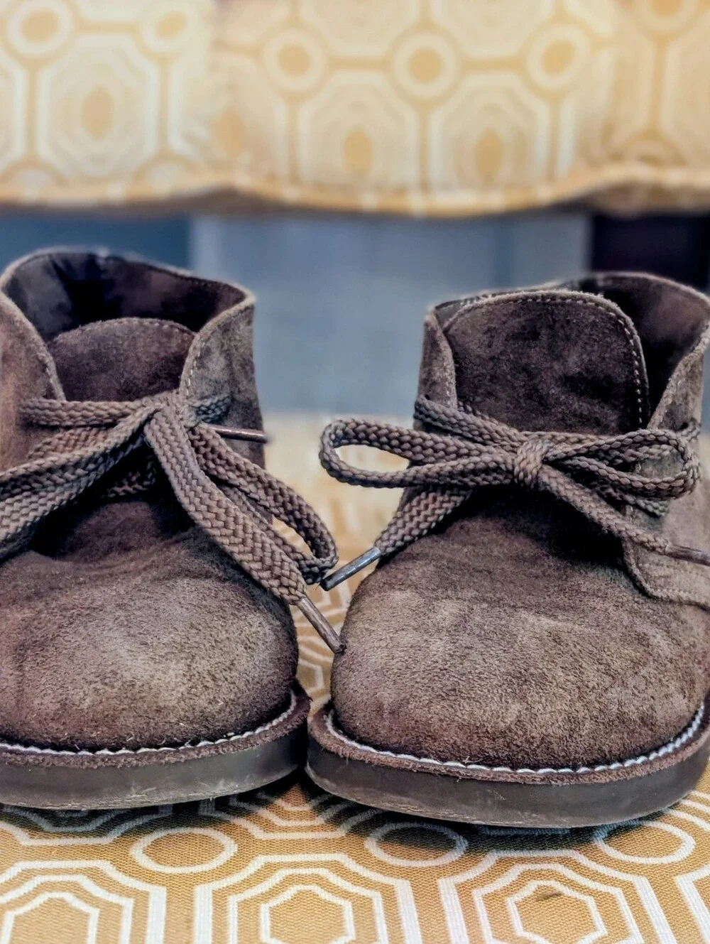J. Crew Kids Dark Brown Suede Lace-Up Boots